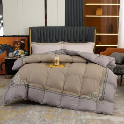 91家纺网 家纺一手货源 找家纺 加密匹马棉新款日本制数码（独版）印花鹅绒被 羽绒被