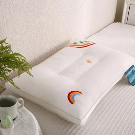 91家纺网 家纺一手货源 找家纺 （总）剑桥 2022新款彩虹承托羽丝柔软透气舒适定型中低枕