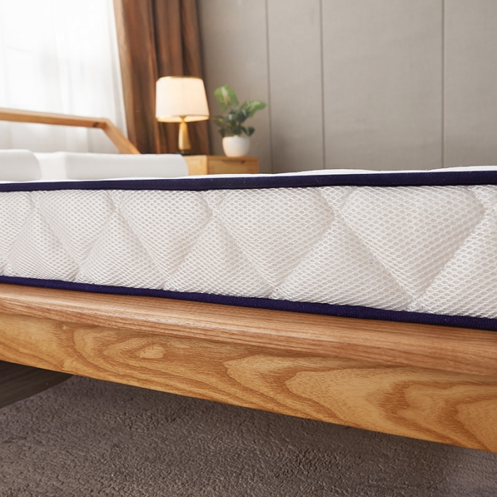 91家纺网 家纺一手货源 找家纺 欣罗兰 2023新款立体针织三明治双面床垫系列-成人款 格子白