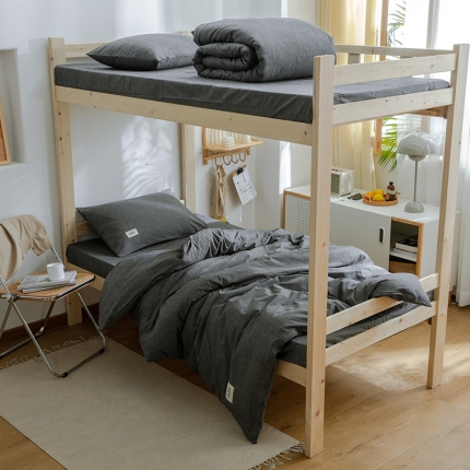 91家纺网 家纺一手货源 找家纺 （总）北欧良品 A类全棉水洗棉学生宿舍上下铺三件套开学季纯棉