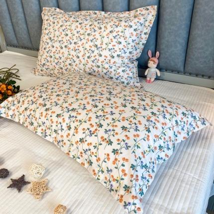 91家纺网 家纺一手货源 找家纺 总 百寐 新款复古文艺风13372全棉气质印花枕套