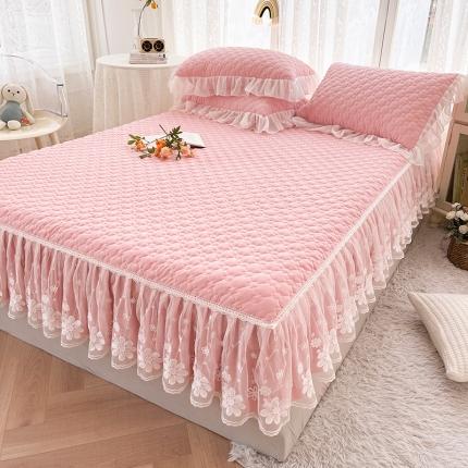 91家纺网 家纺一手货源 找家纺 好儿喜 2022新款A类云锦棉短床裙