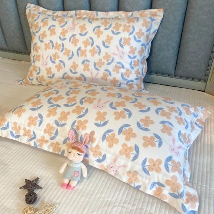 91家纺网 家纺一手货源 找家纺 总 百寐 新款复古文艺风13372全棉气质印花枕套