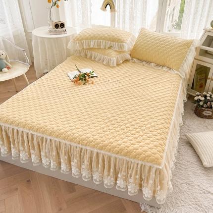 91家纺网 家纺一手货源 找家纺 好儿喜 2022新款A类云锦棉短床裙