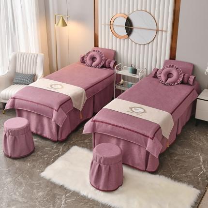 卡伦依诺2022新莱卡尼四季美容床罩单品及四件套-清雅-幻紫