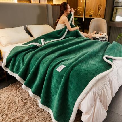 91家纺网 家纺一手货源 找家纺 （总）爱思凯2023款北欧时尚复合毯双层毯三层毯毛毯夹棉毯子
