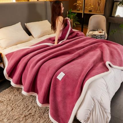 91家纺网 家纺一手货源 找家纺 （总）爱思凯2023款北欧时尚复合毯双层毯三层毯毛毯夹棉毯子
