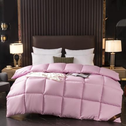 91家纺网 家纺一手货源 找家纺 魅图 直播被芯春秋被子五星酒店被加厚羽丝绒冬被 粉红