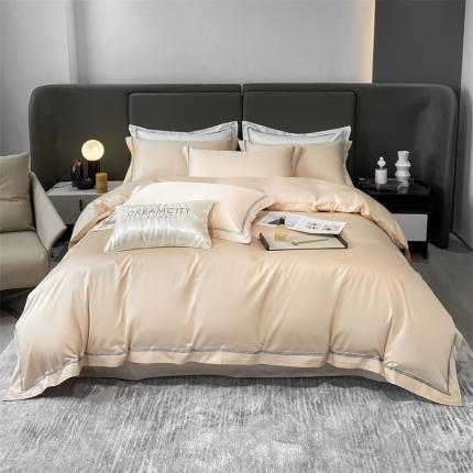 91家纺网 家纺一手货源 找家纺 （总）DC 2024新款全棉60支长绒棉四件套-邂逅