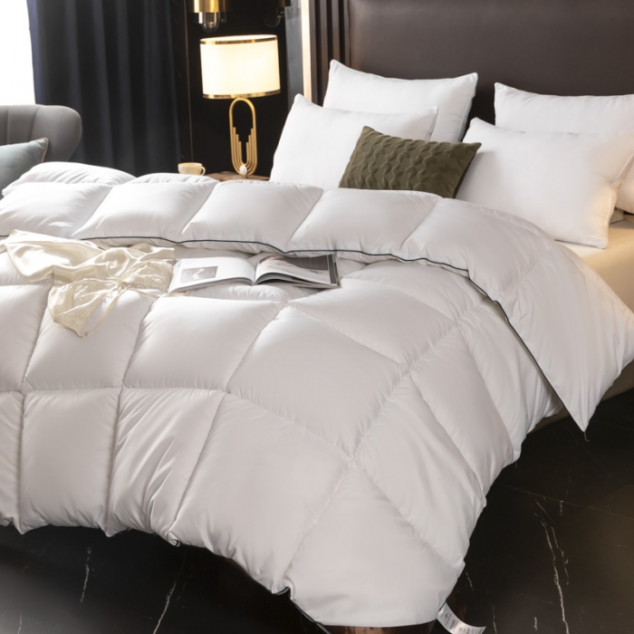 91家纺网 家纺一手货源 找家纺 魅图 直播被芯春秋被子五星酒店被加厚羽丝绒冬被雪山白