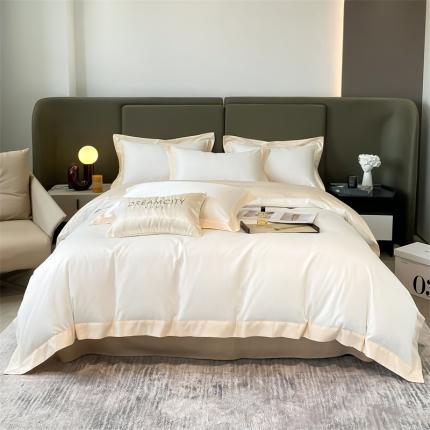 91家纺网 家纺一手货源 找家纺 (总）DC 2024新款60支长绒棉宽边拼角-遇见系列