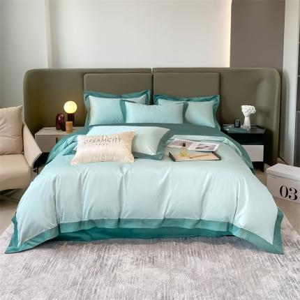 91家纺网 家纺一手货源 找家纺 (总）DC 2024新款60支长绒棉宽边拼角-遇见系列