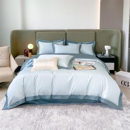 91家纺网 家纺一手货源 找家纺 (总）DC 2024新款60支长绒棉宽边拼角-遇见系列