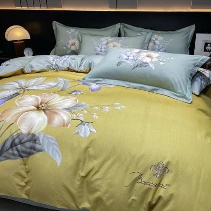 91家纺网 家纺一手货源 找家纺 （总）金爱家2023新款大版磨毛四件套花卉系列