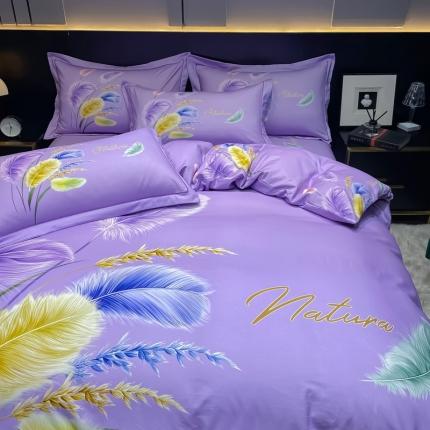 91家纺网 家纺一手货源 找家纺 （总）金爱家2023新款大版磨毛四件套花卉系列