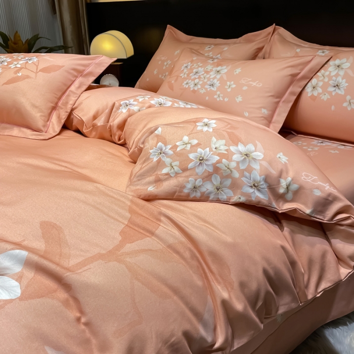 91家纺网 家纺一手货源 找家纺 （总）金爱家2023新款大版磨毛四件套花卉系列