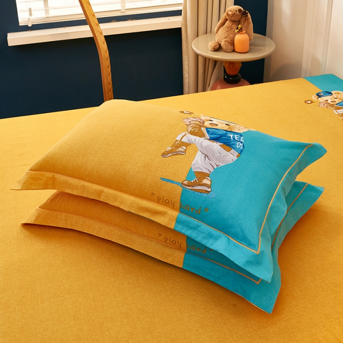 91家纺网 家纺一手货源 找家纺 雲归梦 2022年新款全棉AB版加厚磨毛大版四件套 多瑙河