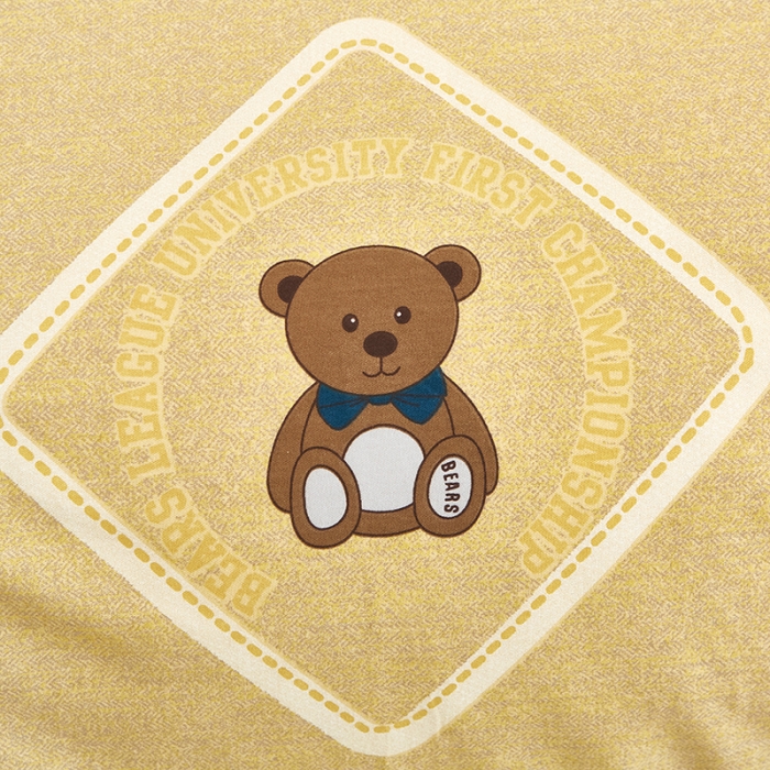 91家纺网 家纺一手货源 找家纺 雲归梦 2022年新款全棉AB版加厚磨毛大版四件套 盖世英熊