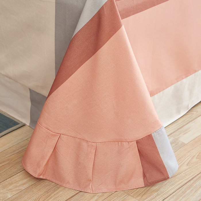 91家纺网 家纺一手货源 找家纺 雲归梦 2022年新款全棉AB版加厚磨毛大版四件套 杰西卡-粉