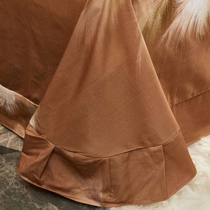 91家纺网 家纺一手货源 找家纺 雲归梦 2022年新款全棉AB版加厚磨毛大版四件套 金穗时光