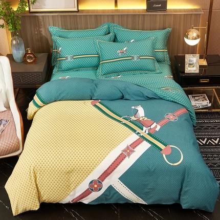 雲归梦 2022年新款全棉AB版加厚磨毛大版四件套 蒙利斯