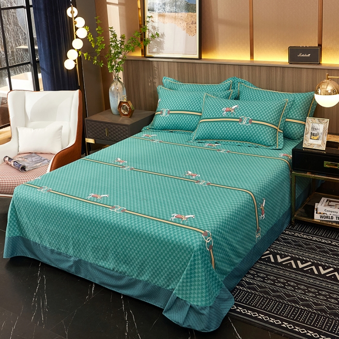 91家纺网 家纺一手货源 找家纺 雲归梦 2022年新款全棉AB版加厚磨毛大版四件套 蒙利斯