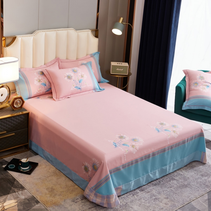 91家纺网 家纺一手货源 找家纺 雲归梦 2022年新款全棉AB版加厚磨毛大版四件套 娜茜