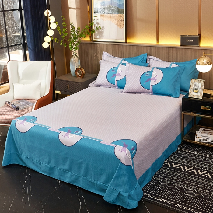 91家纺网 家纺一手货源 找家纺 雲归梦 2022年新款全棉AB版加厚磨毛大版四件套 破晓