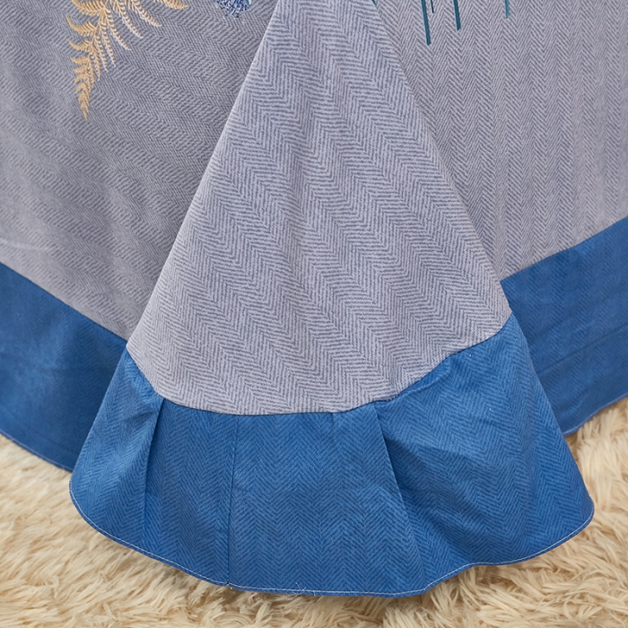 91家纺网 家纺一手货源 找家纺 雲归梦 2022年新款全棉AB版加厚磨毛大版四件套 清影