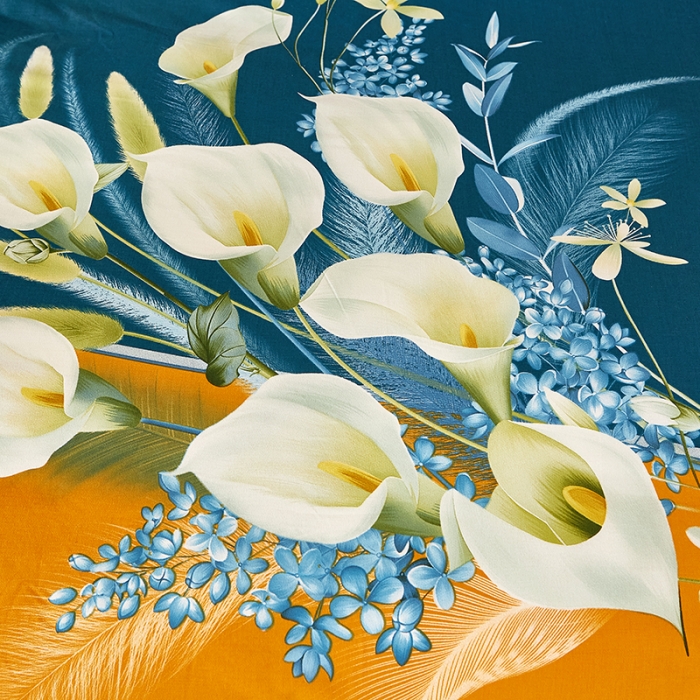 91家纺网 家纺一手货源 找家纺 雲归梦 2022年新款全棉AB版加厚磨毛大版四件套 曲意风华