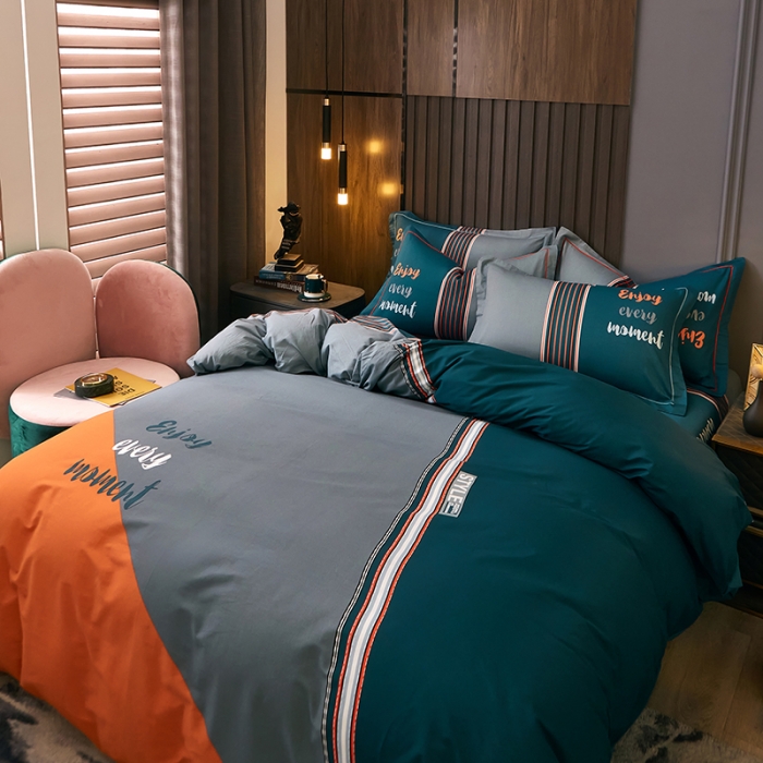 91家纺网 家纺一手货源 找家纺 雲归梦 2022年新款全棉AB版加厚磨毛大版四件套 时尚元素