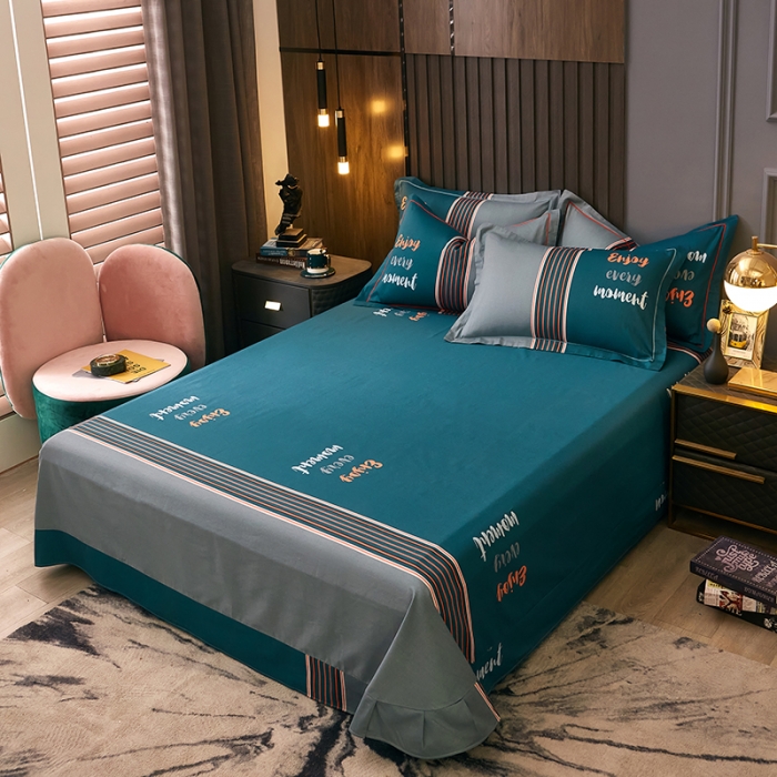 91家纺网 家纺一手货源 找家纺 雲归梦 2022年新款全棉AB版加厚磨毛大版四件套 时尚元素