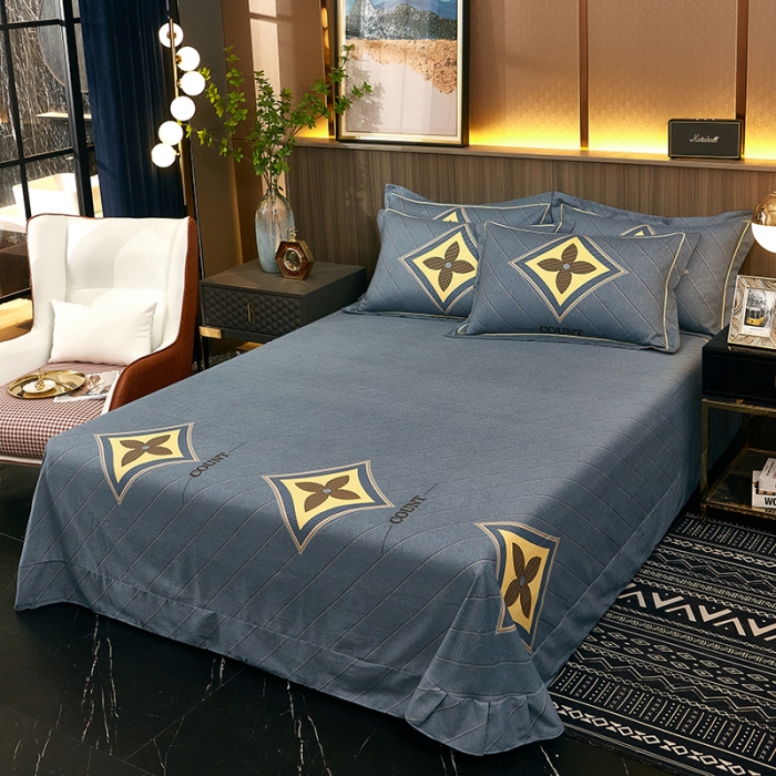 91家纺网 家纺一手货源 找家纺 雲归梦 2022年新款全棉AB版加厚磨毛大版四件套 香粉