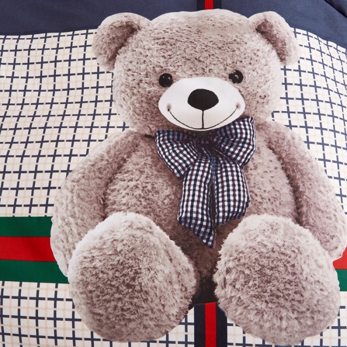 91家纺网 家纺一手货源 找家纺 雲归梦 2022年新款全棉AB版加厚磨毛大版四件套 幸运熊