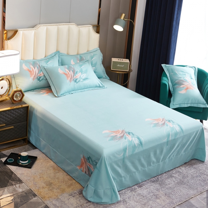 91家纺网 家纺一手货源 找家纺 雲归梦 2022年新款全棉AB版加厚磨毛大版四件套 羽梦