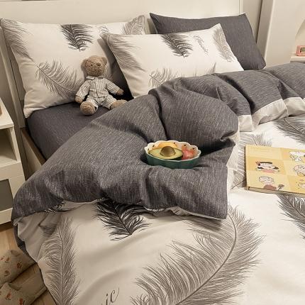 91家纺网 家纺一手货源 找家纺 瑞莱 2023秋季新款全棉印花四件套-北欧系列 轻梦