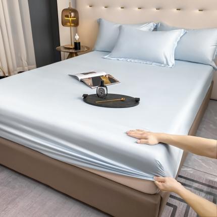 91家纺网 家纺一手货源 找家纺 (总)DC 2024新B类100支长绒棉蔚蓝系列--单品床笠