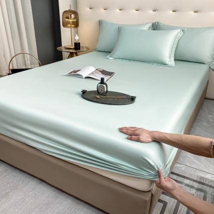 91家纺网 家纺一手货源 找家纺 (总)DC 2024新B类100支长绒棉蔚蓝系列--单品床笠