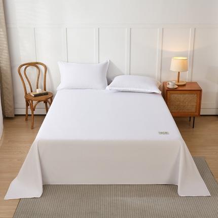 91家纺网 家纺一手货源 找家纺 曼陀罗 2025新款A类原棉床单 本白色