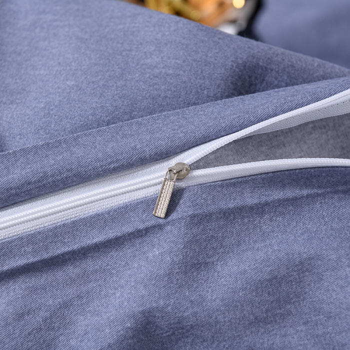 91家纺网 家纺一手货源 找家纺 畅畅家纺 2022新款全棉磨毛绣花四件套 香水百合-浅灰