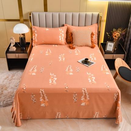 91家纺网 家纺一手货源 找家纺 名优家纺 2023新款全棉生态活性磨毛单床单 春意盎然