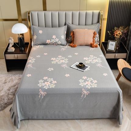 91家纺网 家纺一手货源 找家纺 名优家纺 2023新款全棉生态活性磨毛单床单 缘分天空