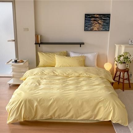 91家纺网 家纺一手货源 找家纺 总 棉眠 2022新款40S全棉水洗棉嵌线款四件套-晚安系列