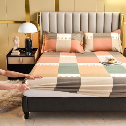 91家纺网 家纺一手货源 找家纺 名优家纺 2023新款全棉生态活性磨毛单床笠 简派