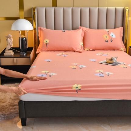 91家纺网 家纺一手货源 找家纺 名优家纺 2023新款全棉生态活性磨毛单床笠 小雏菊