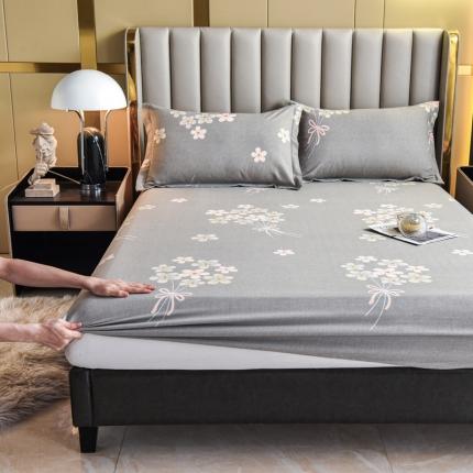 91家纺网 家纺一手货源 找家纺 名优家纺 2023新款全棉生态活性磨毛单床笠 缘分天空