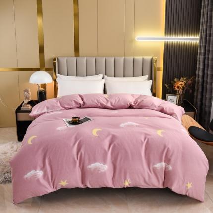 91家纺网 家纺一手货源 找家纺 名优家纺 2023新款全棉生态活性磨毛单被套 星夜童话