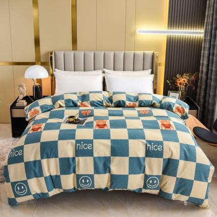 名优家纺 2023新款全棉生态活性磨毛单被套 美丽心情