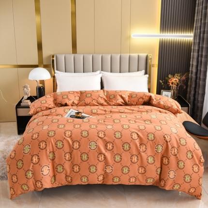 名优家纺 2023新款全棉生态活性磨毛单被套 小情调