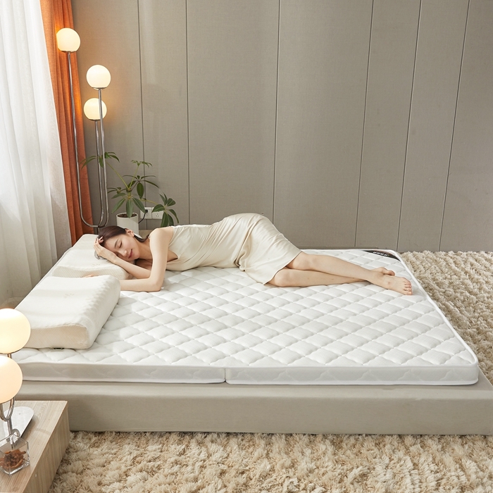 91家纺网 家纺一手货源 找家纺 时奥 2022新款椰棕护颈床垫系列(包邮) SN格调白（乳胶+椰棕）